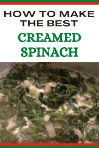 recipe for creamed spinach