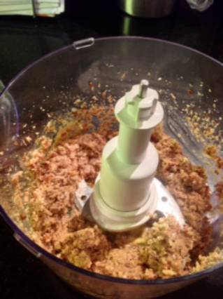 Fishcake Mixture in Food Processor