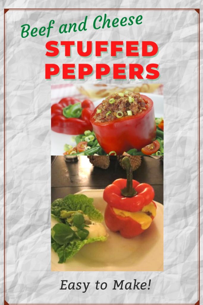Beef and Cheese Stuffed Bell Peppers Easy Stuffed Peppers