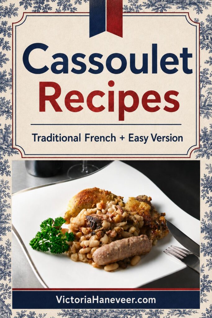 A plate of cassoulet.