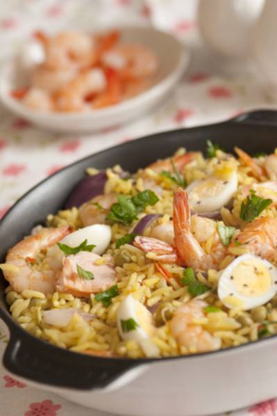 Kedgeree Made with Rice or Couscous
