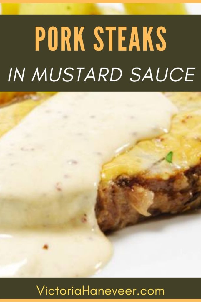 pork steaks in mustard sauce