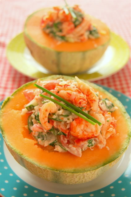 cantaloupe shrimp appetizer