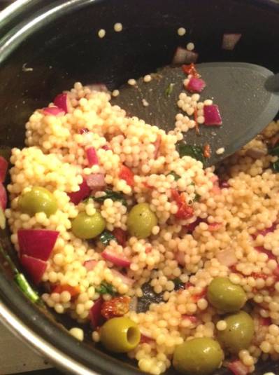 Colorful and Easy Pearl Couscous Salad
