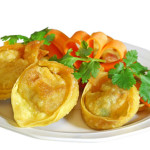 Cream Cheese Wontons with Crab