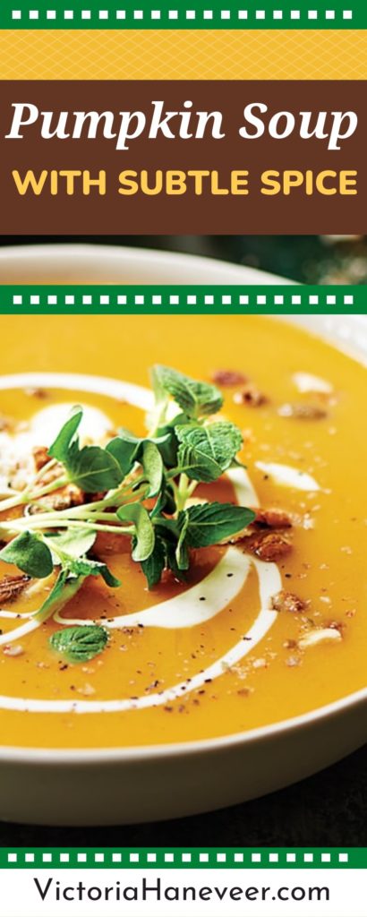 lightly spiced pumpkin soup recipe