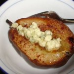 Pears with Stilton and Curd Cheese Recipe