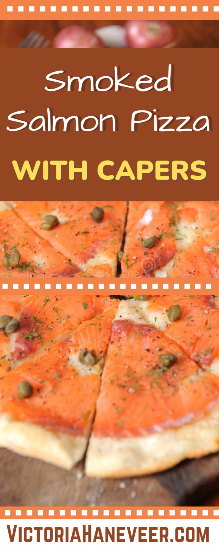 Smoked Salmon Pizza with Capers Gourmet Pizza Idea