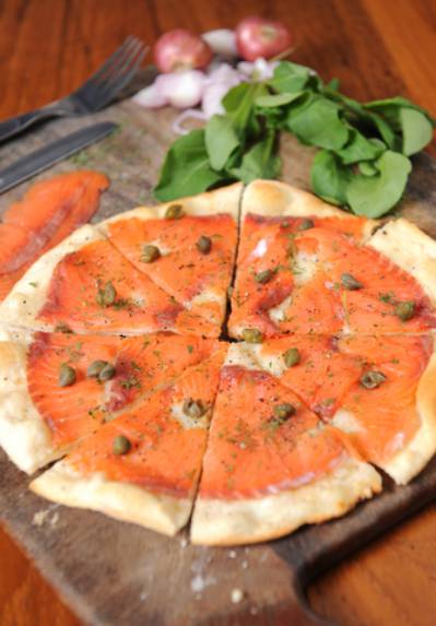 Smoked Salmon Pizza with Capers