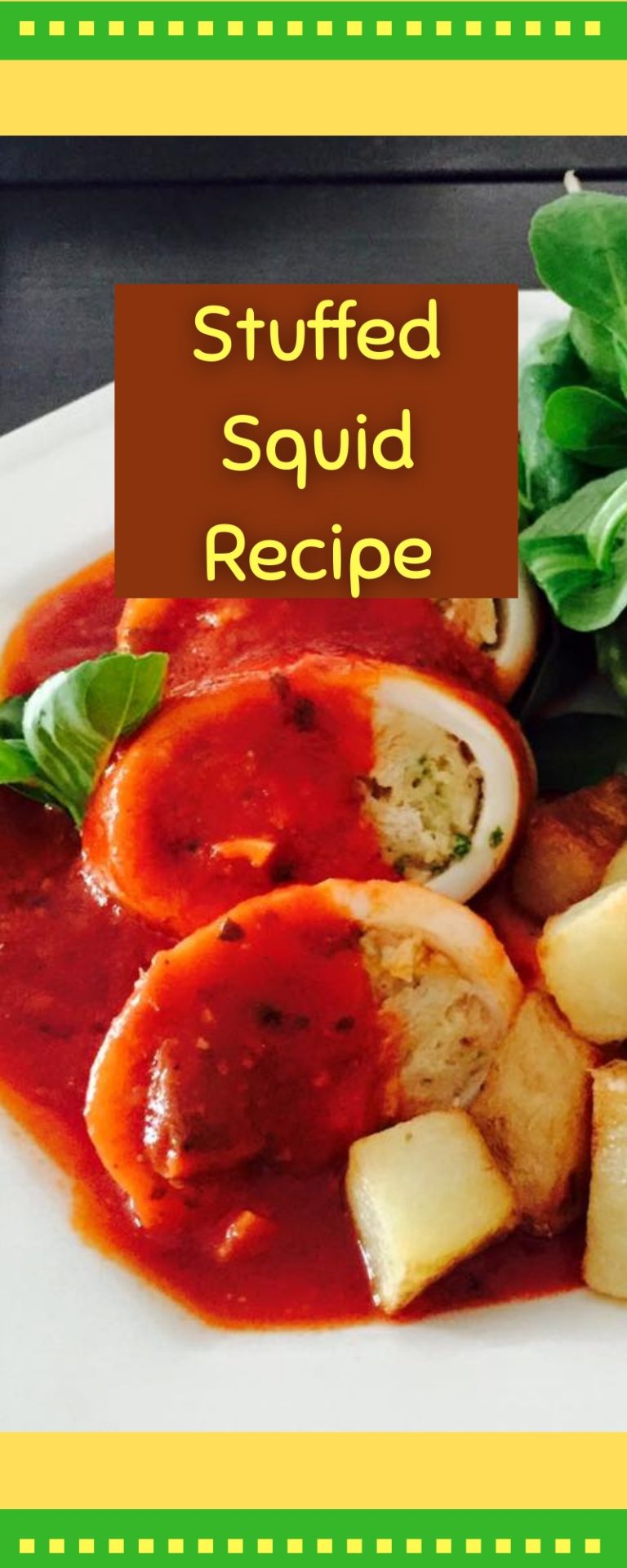 Best Stuffed Squid Recipe with Sauce | Parmesan Pine Nut Squid