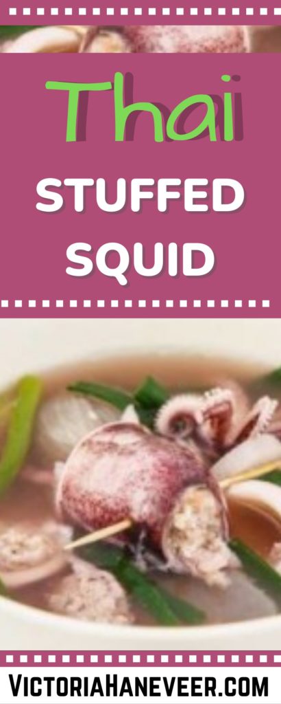 Thai stuffed squid