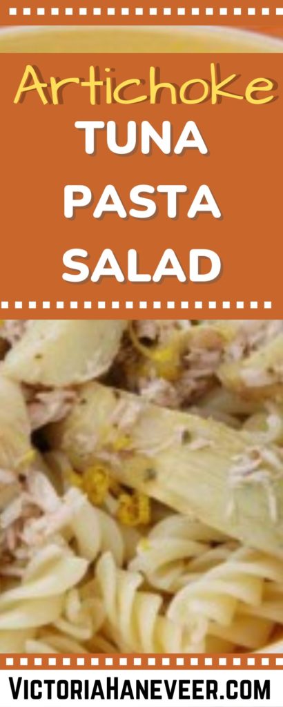 tuna pasta salad with artichokes