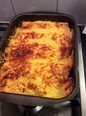 Chicken Enchilada After Baking