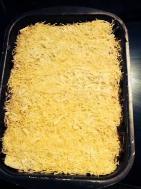 Chicken Enchiladas Before Baking