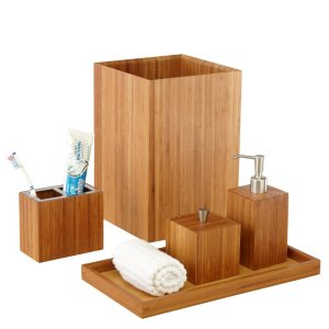 bamboo bathroom set