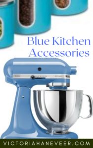 blue kitchen accessories