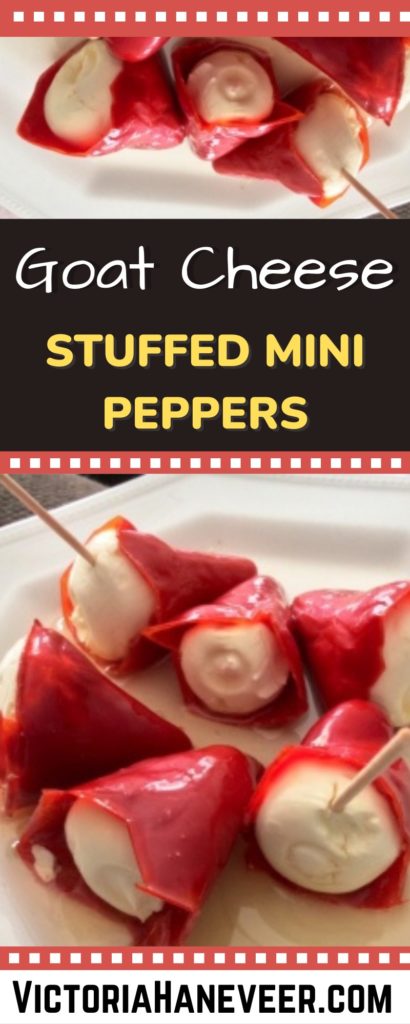 stuffed mini peppers with goat cheese