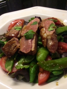 warm duck breast salad