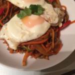Asian Spiralized Vegetable Stir Fry with Eggs