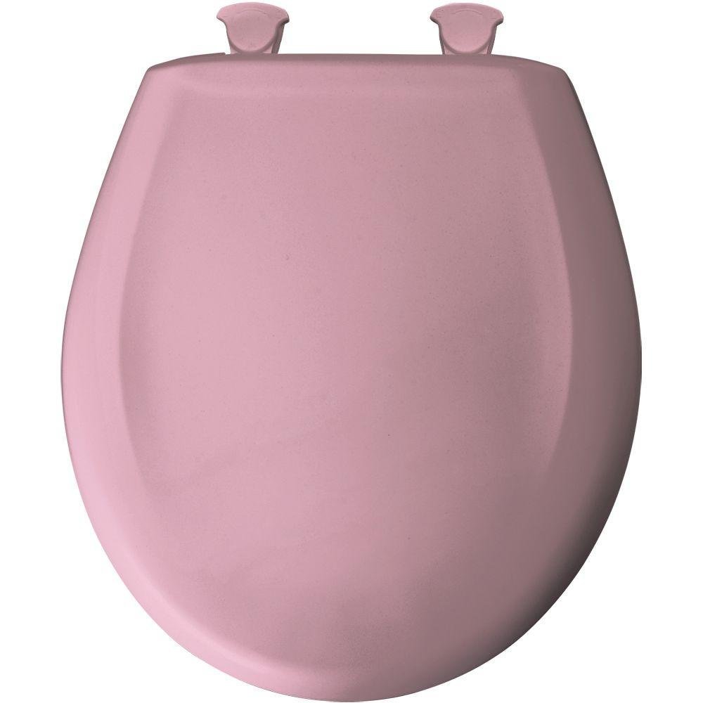 pink toilet seat