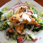 Panko chicken salad
