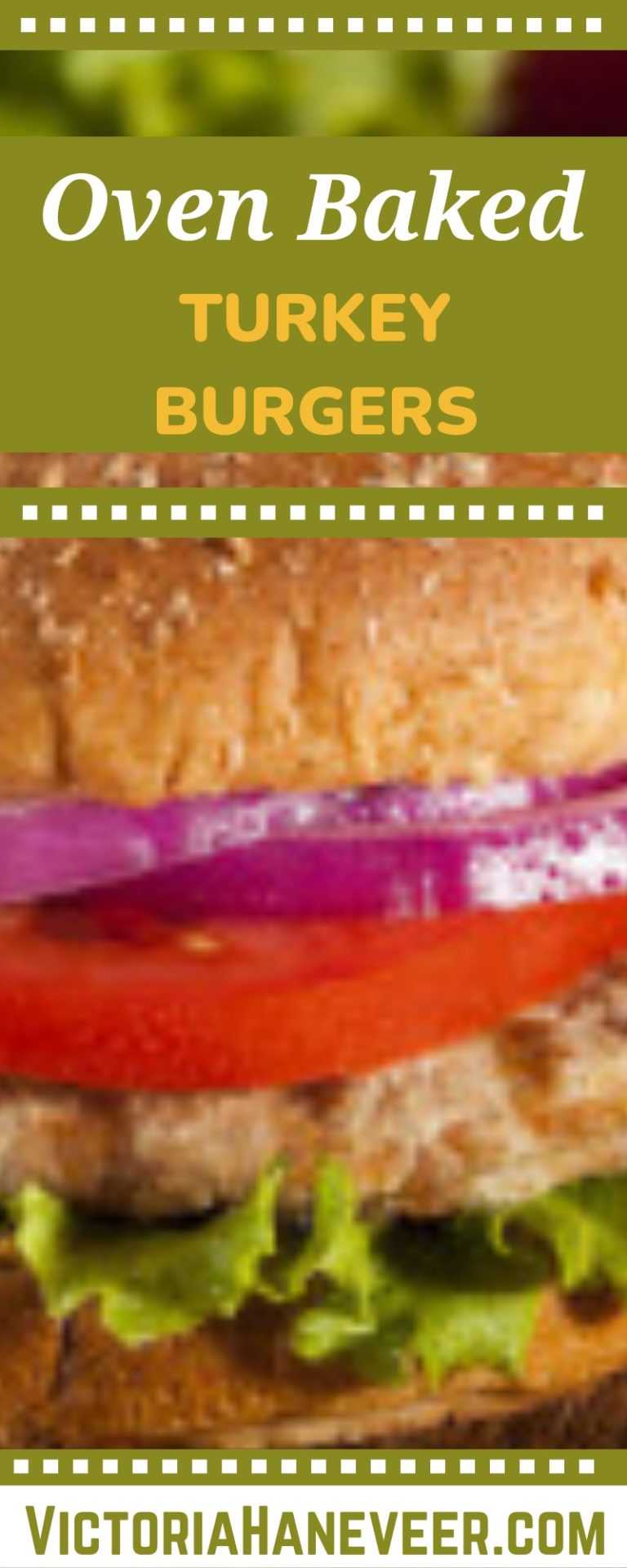 Oven Baked Turkey Burgers with a Creamy Feta Cheese Filling