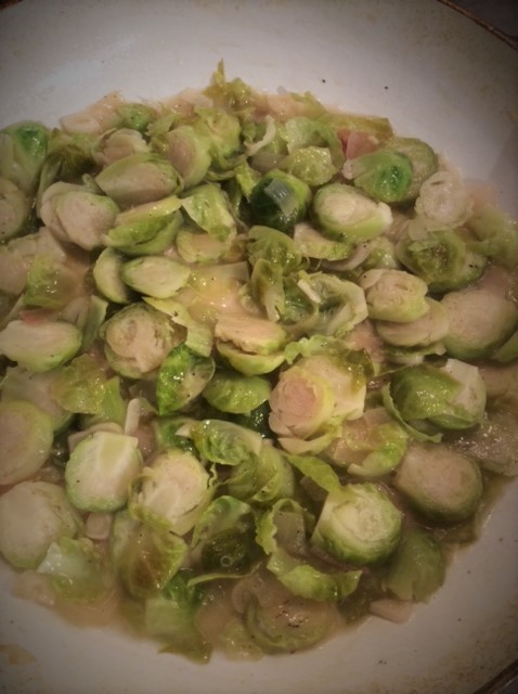 Brussels Sprouts in Red Wine Sauce