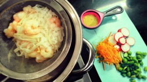 Shrimp Asian Salad with Sesame Dressing