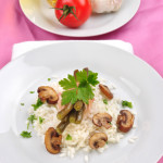 Mushroom Risotto with Truffle Oil