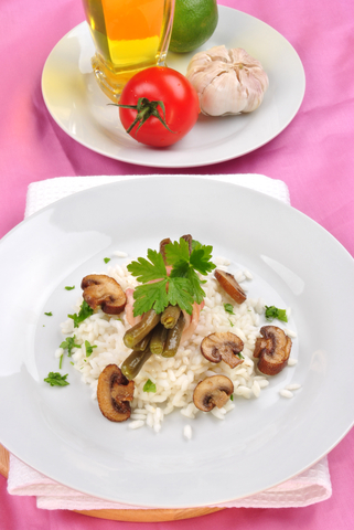 Mushroom Risotto with Truffle Oil