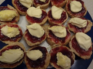 Scones with Jam and Cream