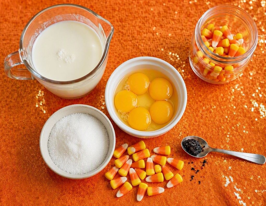 Candy Corn Creme Brulee Ingredients