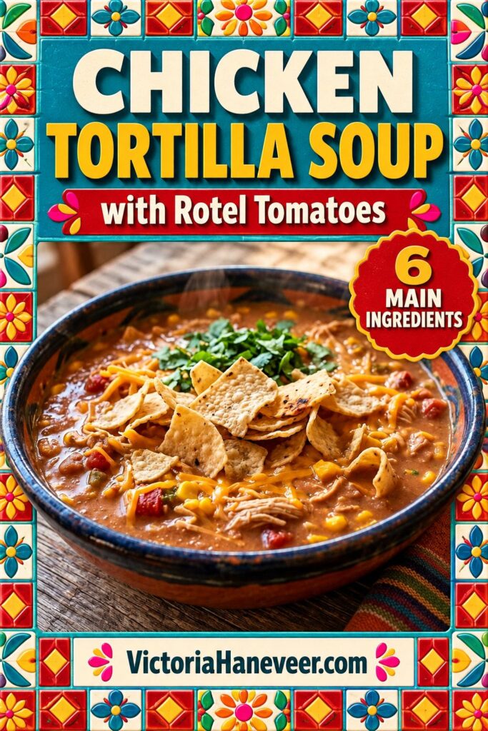 Chicken tortilla soup with Rotel pin