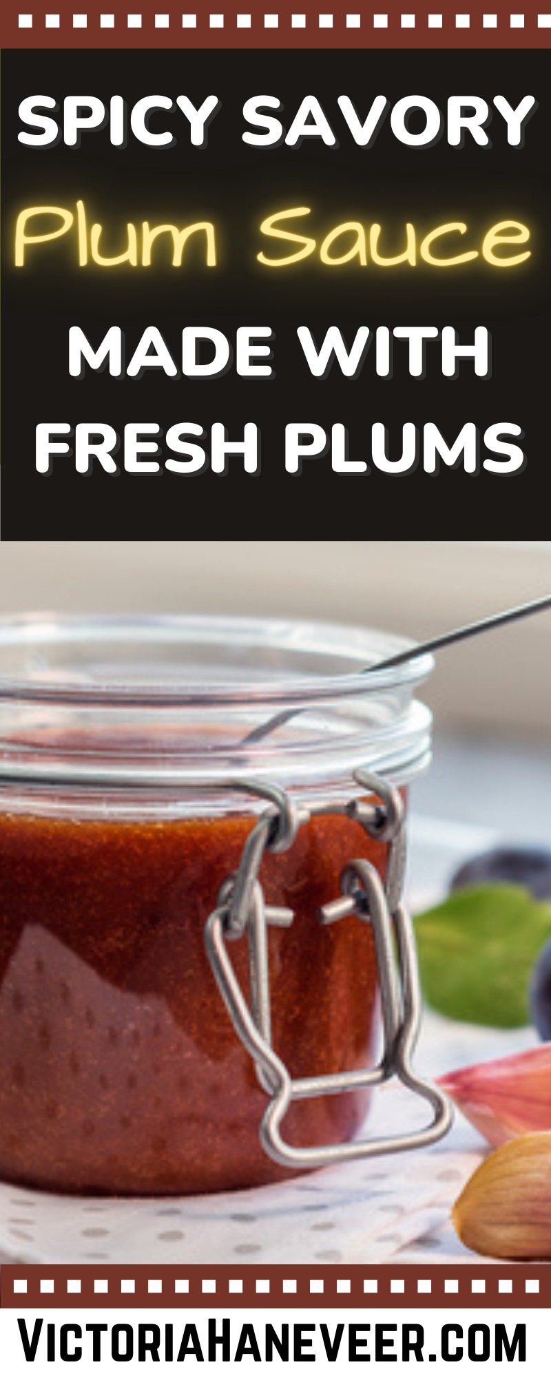 plum sauce with fresh plums