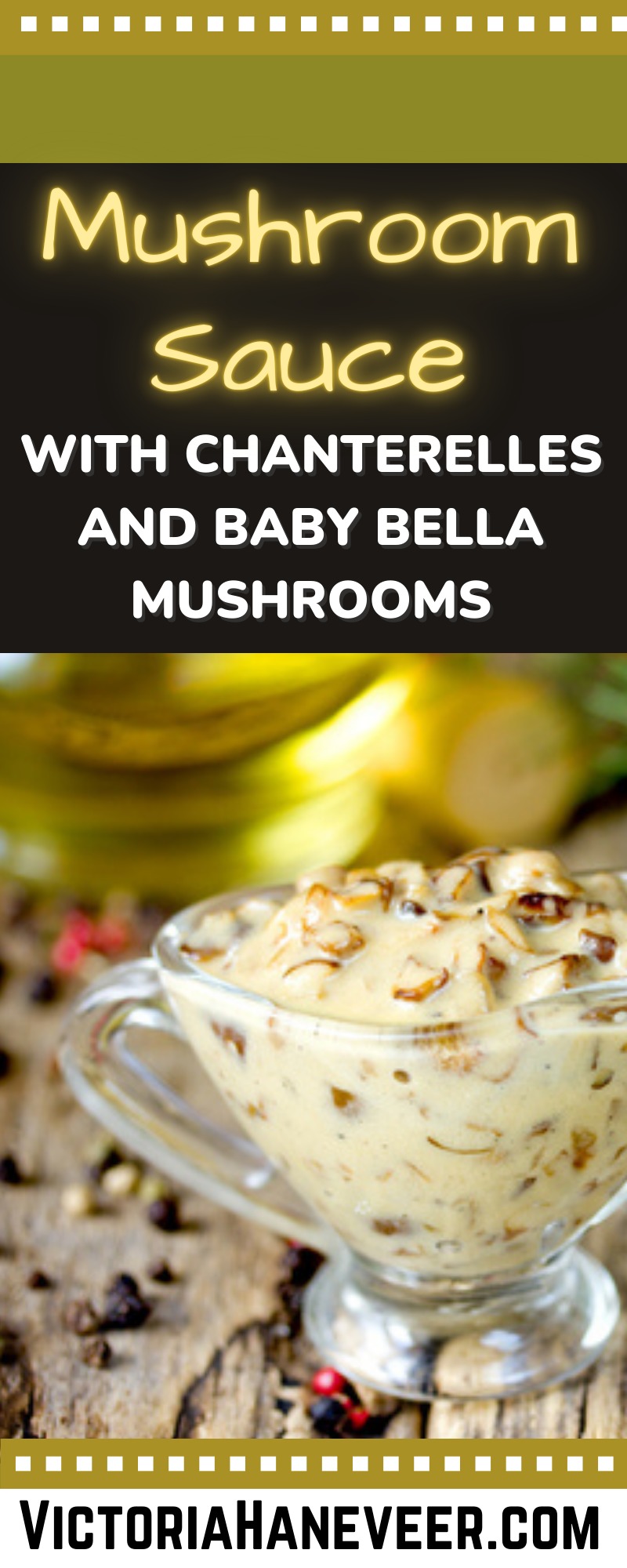 chanterelle baby bella mushroom sauce