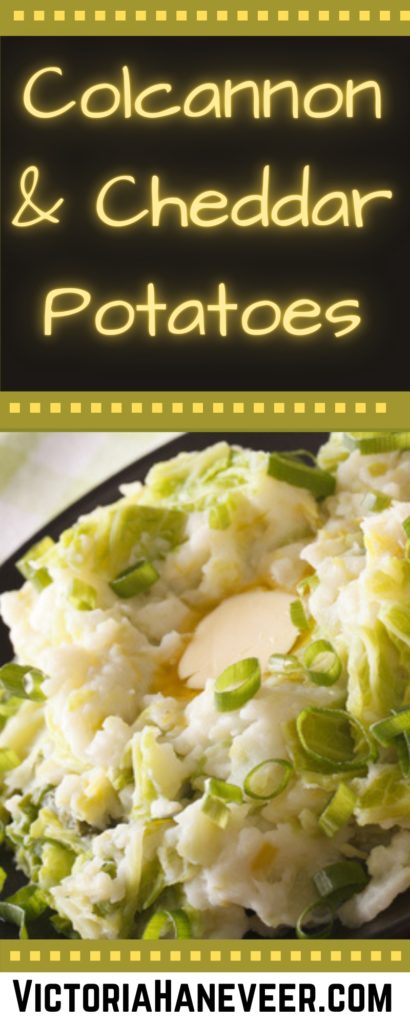 colcannon mashed potatoes with irish cheddar