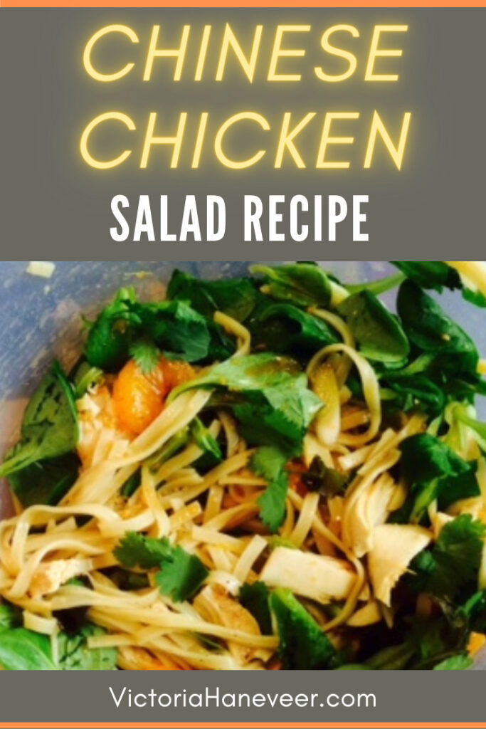 Chinese Chicken Salad with Mandarin, Edamame and Noodles