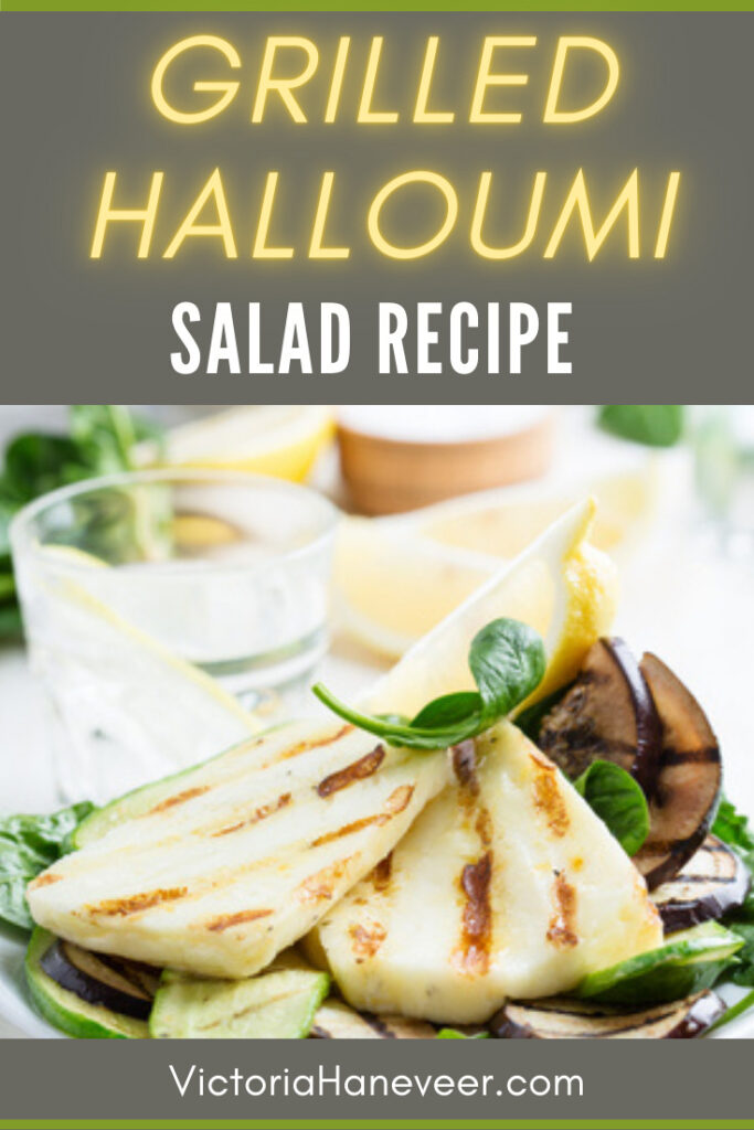 grilled halloumi salad