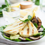 grilled halloumi cheese salad