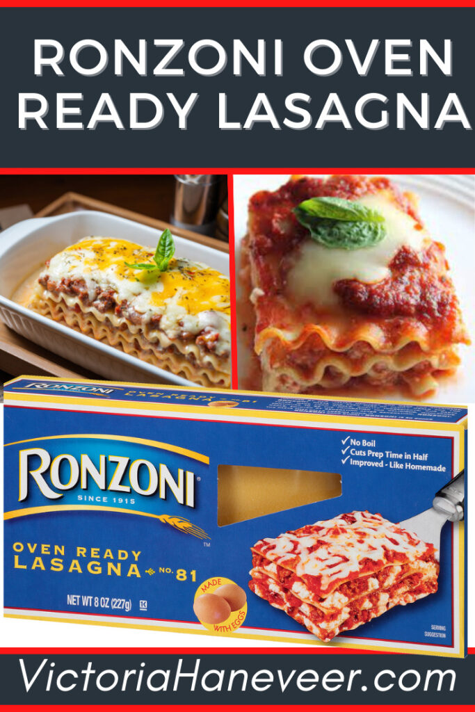 ronzoni lasagna with oven ready noodles