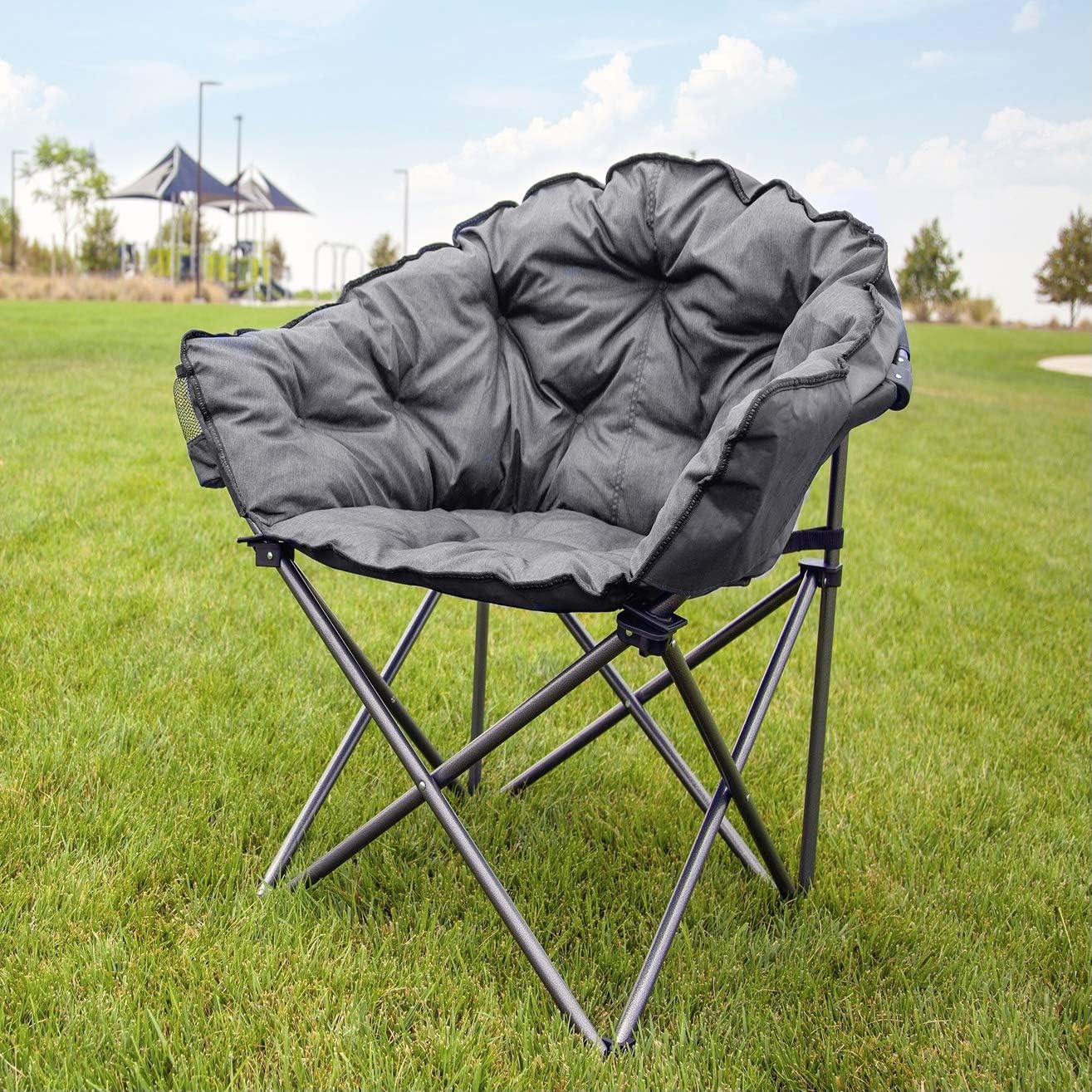 padded folding camping chair