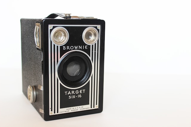 A vintage camera