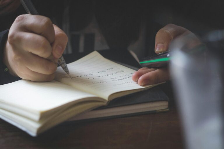 writing in an incident report log book