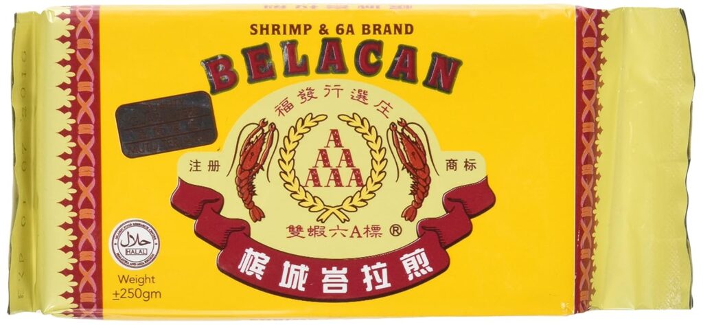Package of belacan shrimp paste
