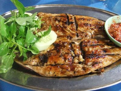 Ikan bakar, Malaysian grilled fish.