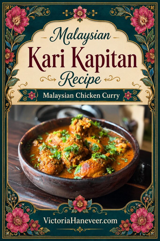 A bowl of Malaysian Penang Nyonya kari kapitan.