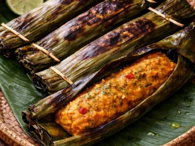 Prepared otak-otak ready to serve