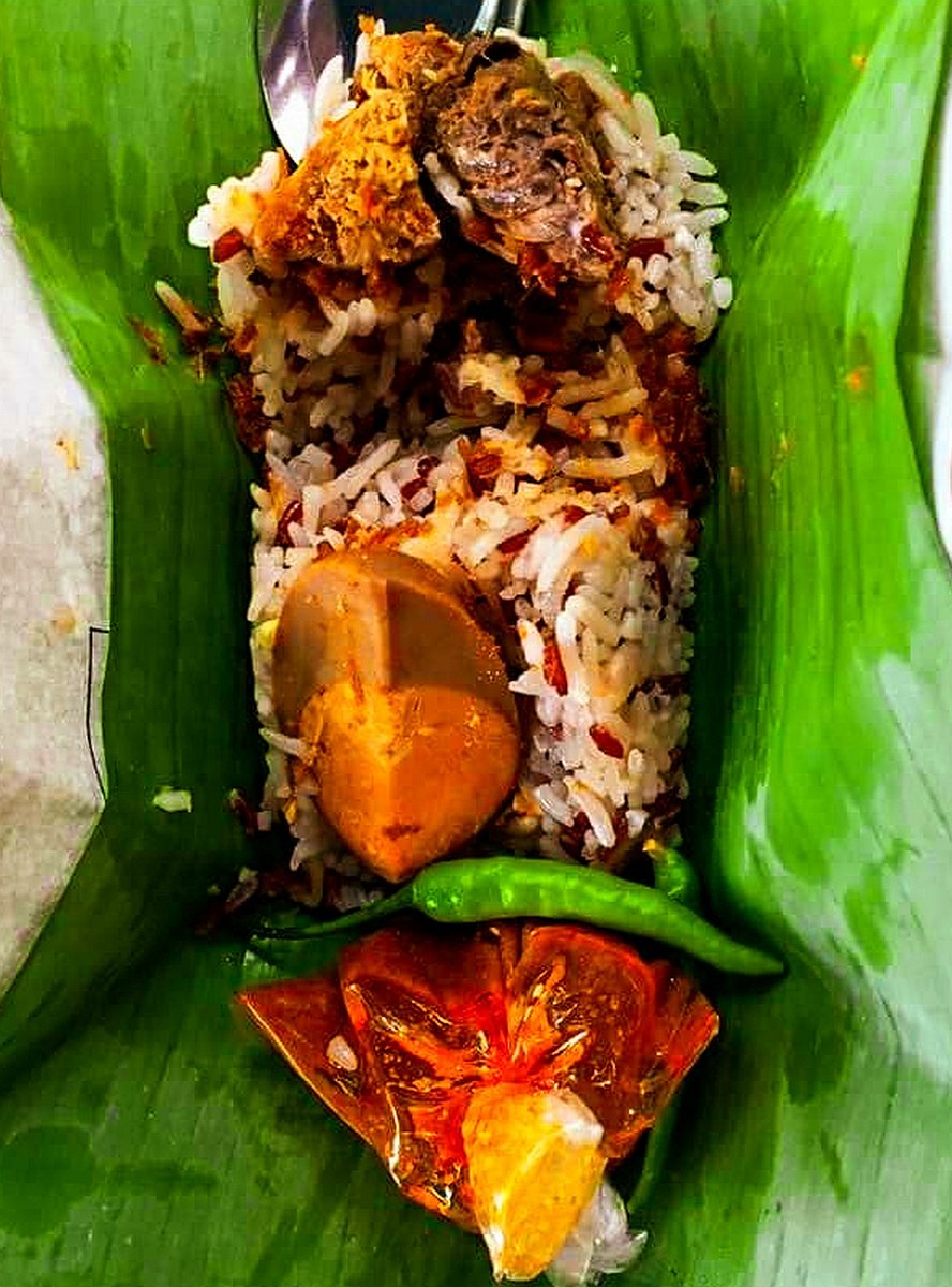 Nasi dagang rice dish